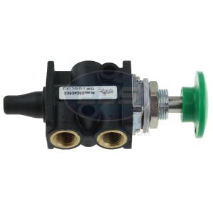 3/2 BUTTON VALVE GREEN HANDLE